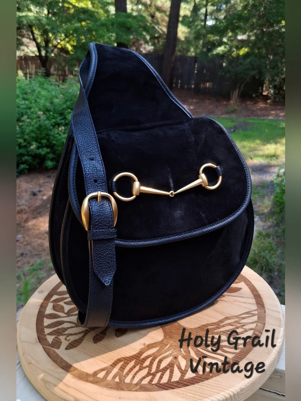 Gucci | Bags | Vintage 9s Gucci Tom Ford Black Suede Leather  display picture 1